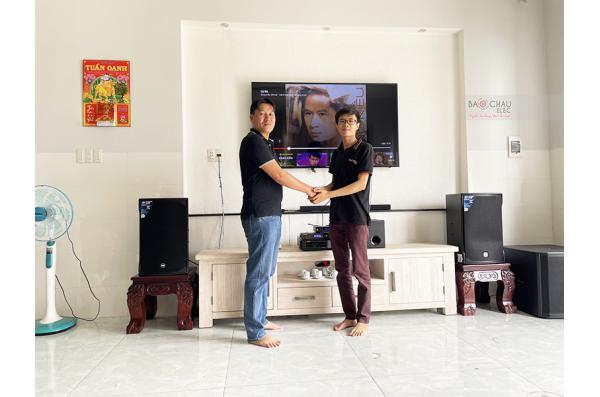 Lắp đặt dàn karaoke gia đình chị Ngọc tại Đồng Nai (RCF EMAX 3112, BIK VM820A, BIK BPR-6000,...)
