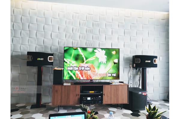 Lắp đặt dàn karaoke gia đình chị Nhung tại TP HCM (BMB CSV 900SE, BIK VM620A, AAP K9800, TS312SUB..)