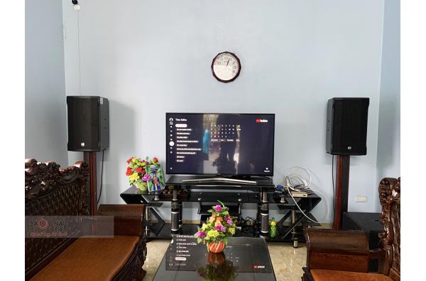 Lắp đặt dàn karaoke gia đình chú Hạo tại Nam Định (RCF CMAX 4112, Crown Xli3500, JBL KX180,...)