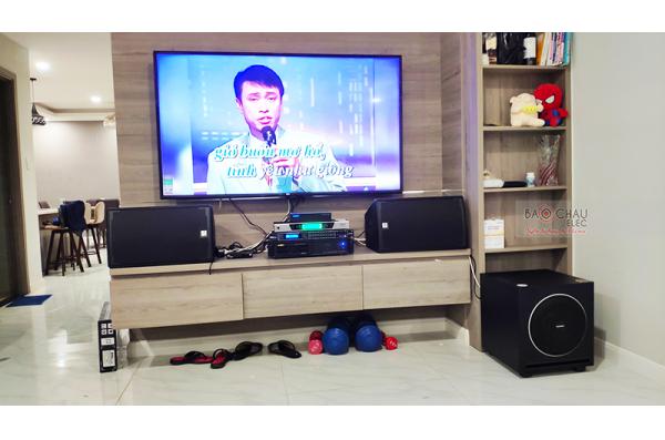 Lắp đặt dàn karaoke gia đình chú Luân tại TP HCM (Alto AT1000, BIK VM420A, DSP-9000, Sub 1000New...)