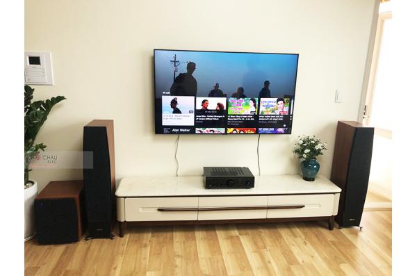 Lắp đặt dàn nghe nhạc cho anh Hoài Anh tại Hà Đông - Hà Nội (Jamo C95II, Denon PMA-600NE, Jamo C910)