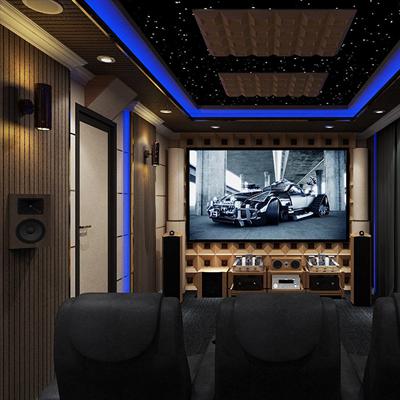 Thiết kế phòng chiếu phim gia đình 16