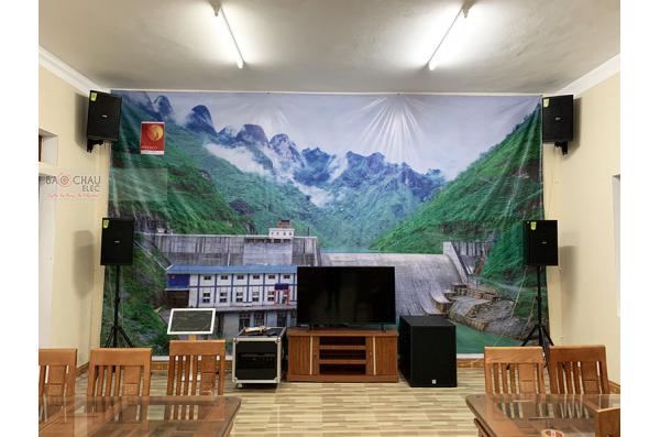 Lắp đặt dàn âm thanh hội trường nhà ăn Nhà máy Thuỷ điện Nho Quế - Hà Giang 