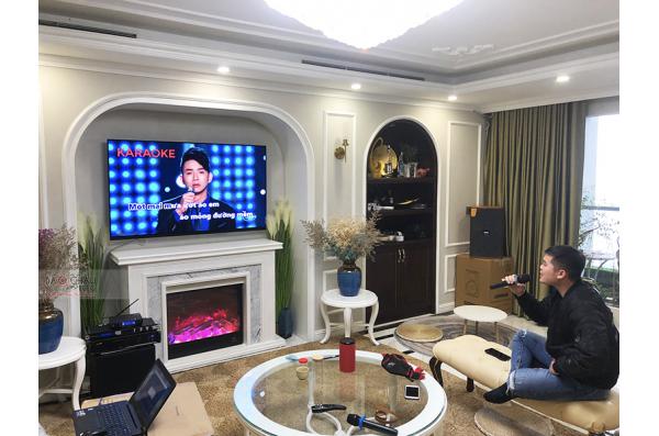 Lắp đặt dàn karaoke gia đình anh An tại Hà Nội (Domus DK612, VM620A, KX180, A120P, JBL VM300)