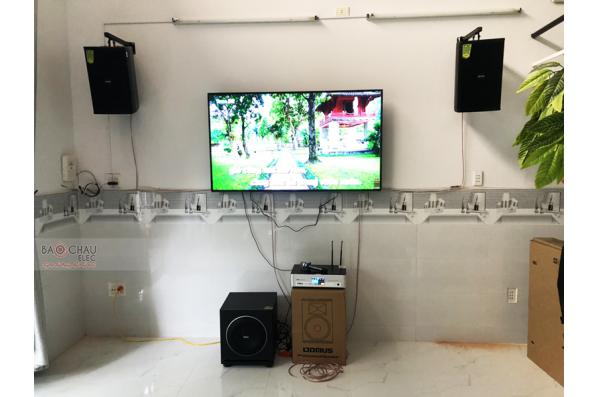 Lắp đặt dàn karaoke gia đình anh Bình tại Đà Nẵng (Domus DP6100, BKSound DKA 6500, Sub 1000New)