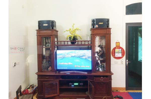 Lắp đặt dàn karaoke gia đình anh Hưng tại Hà Nội (BMB CSD 880SE, BIK VM620A, BIK BPR8500, BCE UGX12)