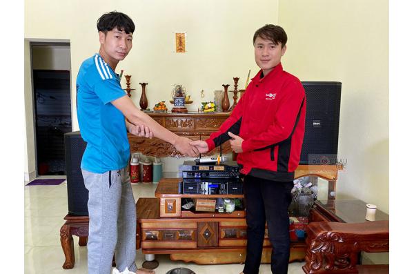 Lắp đặt dàn karaoke gia đình anh Huy tại Hải Phòng (BIK BSP 412, AAP TD8004, FX-9MK, AAP K800II) 