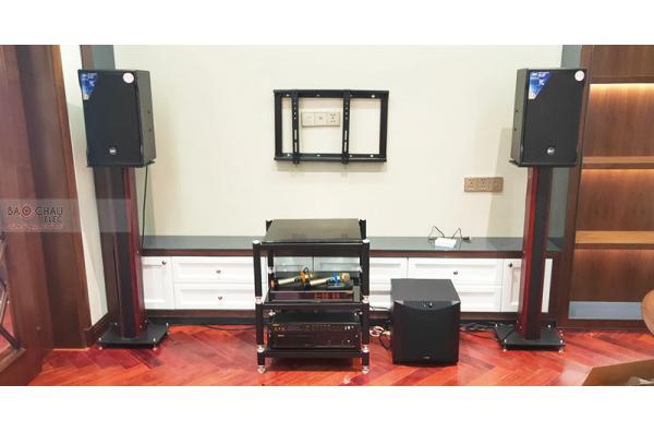 Lắp đặt dàn karaoke gia đình anh Khoa tại Hà Nội (RCF EMAX 3110, VM620A, BPR8500, NS-SW300, BJ-U550)