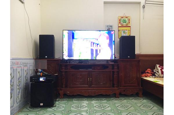 Lắp đặt dàn karaoke gia đình anh Linh tại Bắc Ninh (Alto AT1000, BKSound DKA 6500, SW512-B)