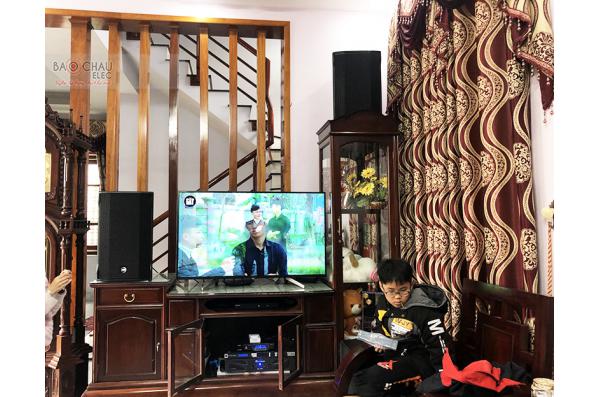 Lắp đặt dàn karaoke gia đình anh Nghĩa tại Hà Nội (RCF CMAX 4112, Xli3500, KX180, SPL120, WXC-50...)