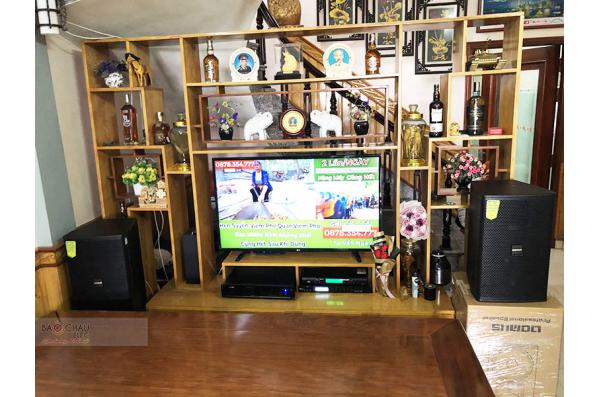 Lắp đặt dàn karaoke gia đình anh Sơn tại Hưng Yên (Domus DP6120, VM620A, X5 Plus, SW512-B...)