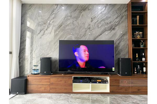 Lắp đặt dàn karaoke gia đình anh Tùng tại Hà Nội (RCF EMAX 3110, Xli2500, JBL KX180, A120P, UGX12)