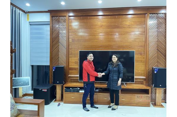 Lắp đặt dàn karaoke gia đình anh Ước tại Hải Phòng (RCF CMAX 4112, Xli2500, KX180, TS315Sub,...)