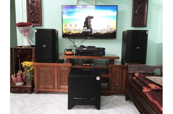 Lắp đặt dàn karaoke gia đình chị Thắm tại TP HCM (BIK BSP 412, BIK VM620A, BIK BPR-8500...)