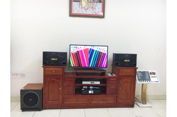 Lắp đặt dàn karaoke gia đình chị Thư tại Bắc Giang (BMB CSN 500SE, BKSound DKA6500, Paramax Sub30..)