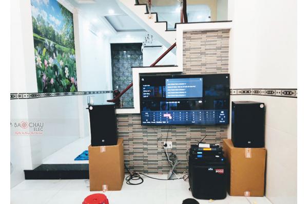 Lắp đặt dàn karaoke gia đình chị Tuyền tại TP HCM (RCF EMAX 3112, VM620A, BPR8500, TS312S, VIP3000)
