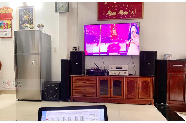 Lắp đặt dàn karaoke gia đình chị Vân tại TP HCM (BIK BSP 412, VM620A, BPR6000, Sub 1000New, BJ-U100)