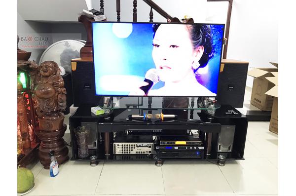 Lắp đặt dàn karaoke gia đình cho anh Hoãn tại Bình Dương (Domus DK612, VM640A, JBL KX180, BJ-W66...)