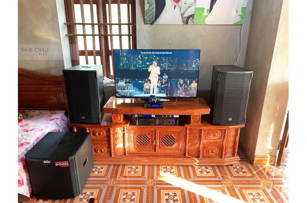 Lắp đặt dàn karaoke gia đình anh Dũng tại Thanh Hóa (RCF CMAX 4112, VM1020A, KX180, TS312Sub...)