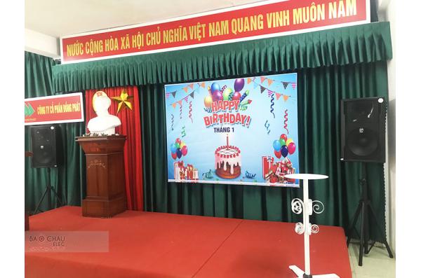 Lắp đặt hệ thống âm thanh hội trường Công ty Cổ phần Đồng Phát tại Khu CN Thạch Thất – Quốc Oai