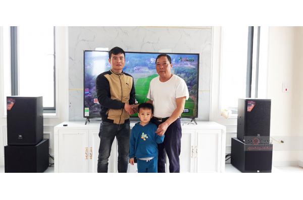 Lắp đặt dàn karaoke gia đình anh Bình tại Thanh Hóa (JBL MTS12, Famousound 7208, KX180, A120P,...)