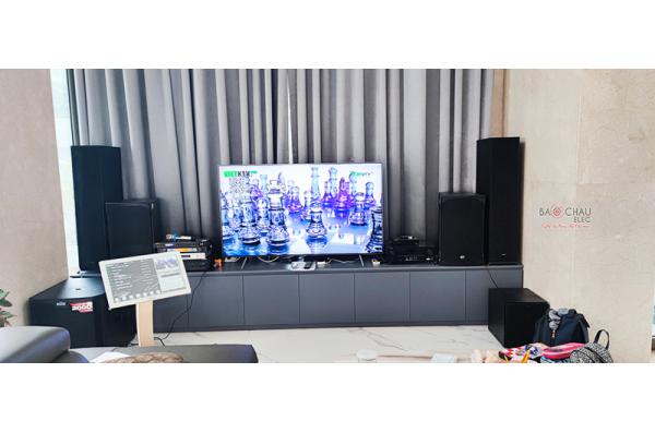 Lắp đặt dàn karaoke gia đình anh Bình tại TP HCM (RCF EMAX 3110, VM620A, KX180, A120P, BCE UGX12)