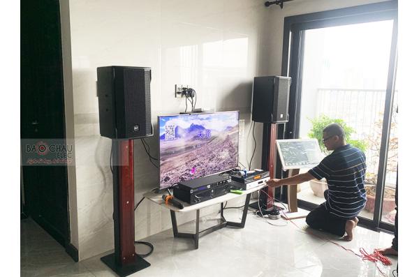 Lắp đặt dàn karaoke gia đình anh Cơ tại TP HCM (RCF CMAX 4110, RCF IPS1700, JBL KX180, BCE UGX12,..)