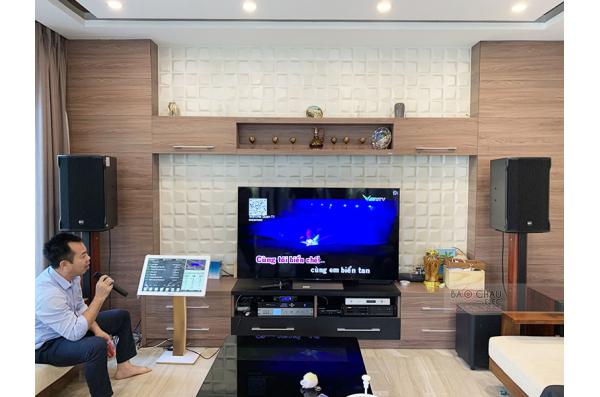 Lắp đặt dàn karaoke gia đình anh Duẩn tại Hà Nội (RCF CMAX 4112, VM1020A, K9800, SW815, SW612-B,...)