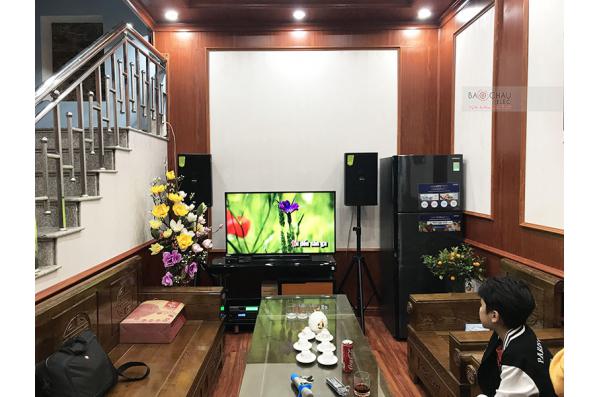 Lắp đặt dàn karaoke gia đình chị Hiên tại Bắc Giang (Domus DP6100, BKSound DP3600, 604 8No, UGX12)