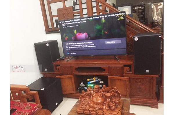 Lắp đặt dàn karaoke gia đình anh Hiếu tại Bắc Ninh (Alto AT2000, VM620A, DSP9000 Plus, SW715, UGX12)