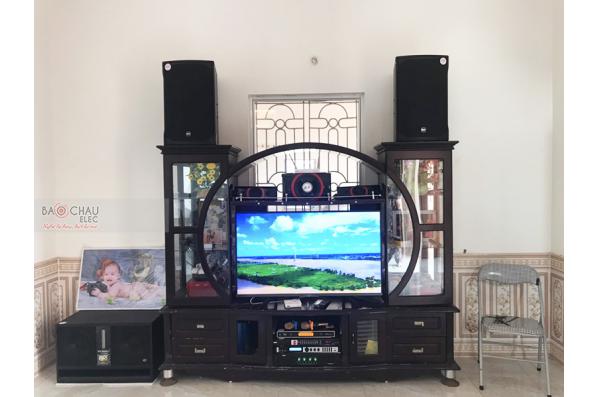 Lắp đặt dàn karaoke gia đình anh Hợp tại Bắc Giang (RCF EMAX 3112, TX800Q, X6 Luxury, BJ-W66, UGX12)