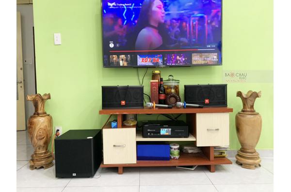 Lắp đặt dàn karaoke gia đình anh Khang tại Quận 12 - TPHCM (JBL CV1652T, BKSound DKA5500, JBL A100P)