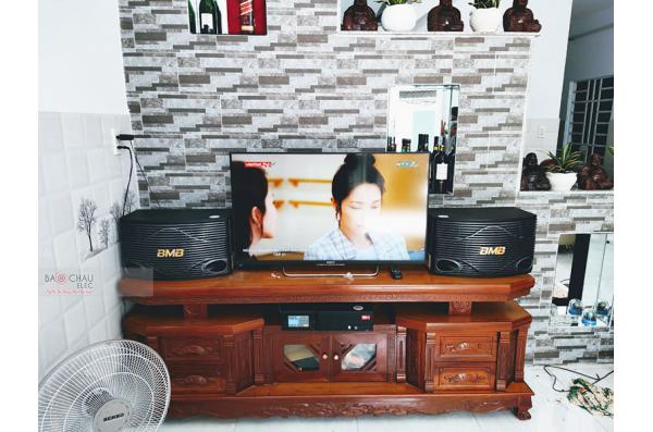 Lắp đặt dàn karaoke gia đình anh Khoa tại TP HCM (BMB CSN500SE, Lenovo K750)