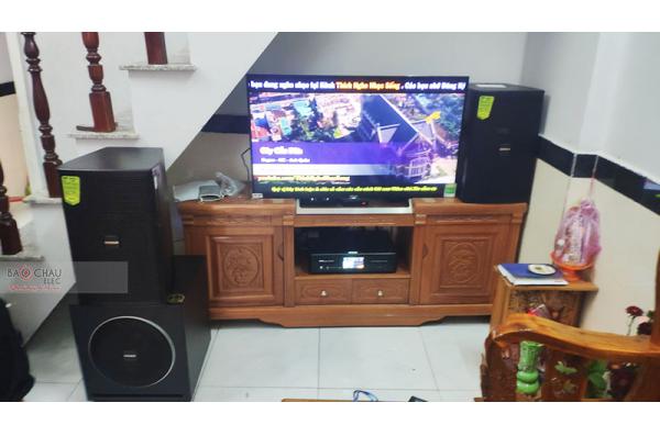 Lắp đặt dàn karaoke gia đình anh Lưu tại Bình Dương (Domus DP6100, BKSound DKA 6500, Sub 1000New)