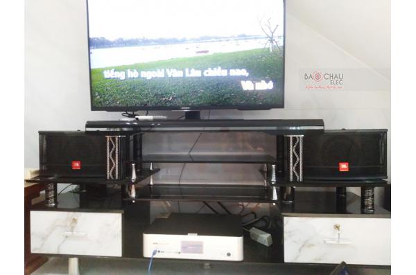 Lắp đặt dàn karaoke gia đình anh Phú tại TP HCM (JBL CV1652T, BKSound DKA 5500, BKSound SW312-B)