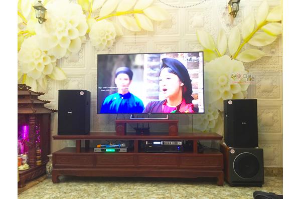 Lắp đặt dàn karaoke gia đình anh Sơn tại Bắc Ninh (BIK BSP412, VM620A, X6 Luxury, MK Sub30, UGX12)