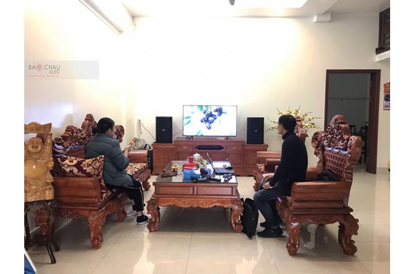 Lắp đặt dàn karaoke gia đình anh Thành tại Bắc Giang (BIK BSP412, TX800Q, BPR8500, BJ-W66, UGX12)