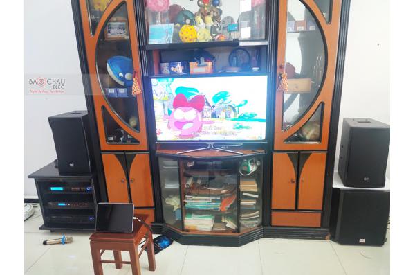 Lắp đặt dàn karaoke gia đình anh Thanh tại TP HCM (RCF EMAX 3110, VM620A, BPR6000, SW612B,...)