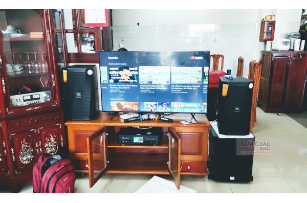 Lắp đặt dàn karaoke gia đình anh Thảo tại TP HCM (JBL KPS2, BKSound DKA8500, BKSound SW612-B)