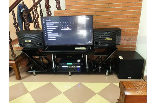 Lắp đặt dàn karaoke gia đình anh Thiệu tại Hà Nội (BMB CSN 500SE, VM620A, X6 Luxury, SW312B, U900)