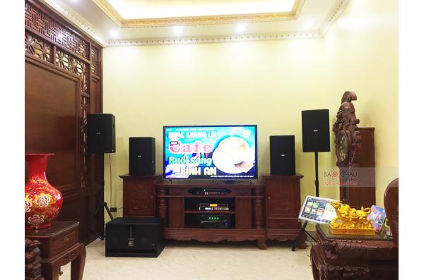 Lắp đặt dàn karaoke gia đình anh Thuyết tại Bắc Ninh (BIK BSP412, TX800Q, VM420A, X6 Luxury,..)