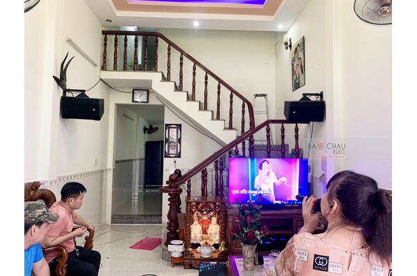 Lắp đặt dàn karaoke gia đình chị Kiều tại TP HCM (RCF CMAX 4110, BIK VM620A, BIK BPR-8500...)