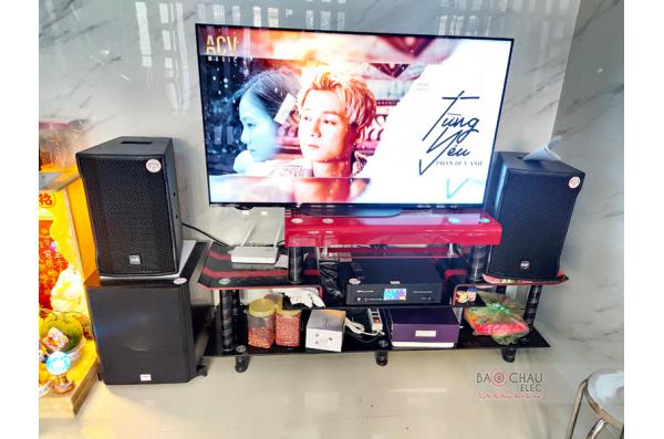 Lắp đặt dàn karaoke gia đình chị Thanh tại TP HCM (RCF CMAX 4110, BKSound DKA8500, BKSound SW612B)