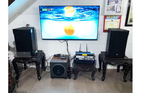Lắp đặt dàn karaoke gia đình chú Ánh tại Hà Nội (RCF EMAX 3112, VM820A, X6 Luxury, MKSub30, UGX12..)