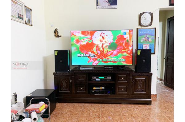 Lắp đặt dàn karaoke gia đình chú Đào tại Hà Nội (Domus DP6100, VM420A, X5 Plus, SW312-B, BCE UGX12)