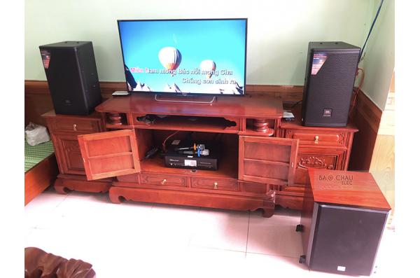 Lắp đặt dàn karaoke gia đình chú Trà tại Thanh Oai – HN (JBL MTS10, BKSound DKA8500, SW612-C) 