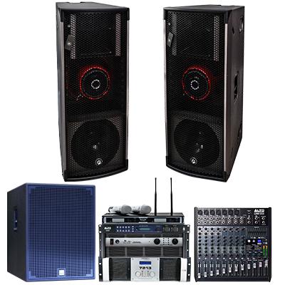 Dàn âm thanh đám cưới, nhạc sống Catking 01 (CatKing Model PRO2.5, Famousound 7213, Catking Q8, JBL KX180A,...)