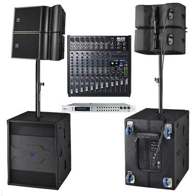 Dàn nhạc sống, đám cưới Line Array DMX AUDIO-20 (DMX CLAXi10A, BKSound DSP9000 Plus, Alto Live1202, DMX CLAXi18A)