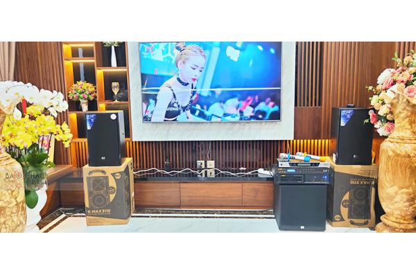 Lắp đặt dàn karaoke gia đình anh Đại tại Hà Nội (RCF EMAX 3110, VM620A, BPR8500, A120P, BCE UGX12) 