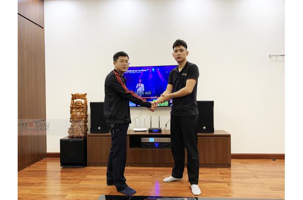 Lắp đặt dàn karaoke gia đình anh Hội tại Hà Nội (RCF EMAX 3110, Xli2500, K9800 New, SPL120, VM300)